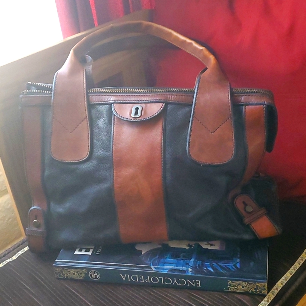 FOSSIL satchel, vintage look